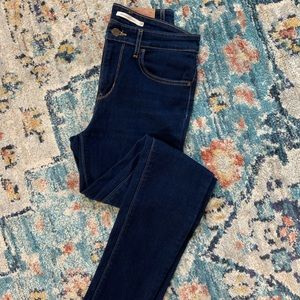 Levi’s 721 High Rise Skinny - Size 28, Inseam 34, Dark Denim Wash